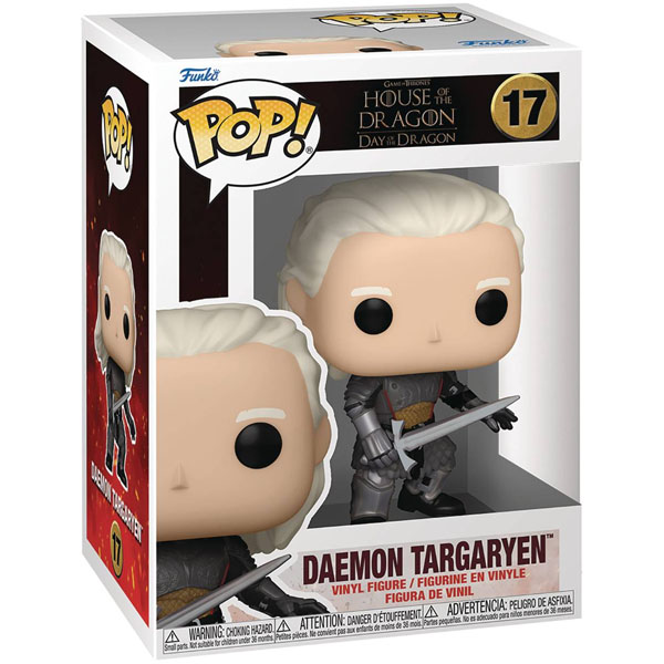 Funko POP #17 House of the Dragon Daemon Targaryen with Dark Sister Figure